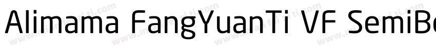 Alimama FangYuanTi VF SemiBold Squa字体转换